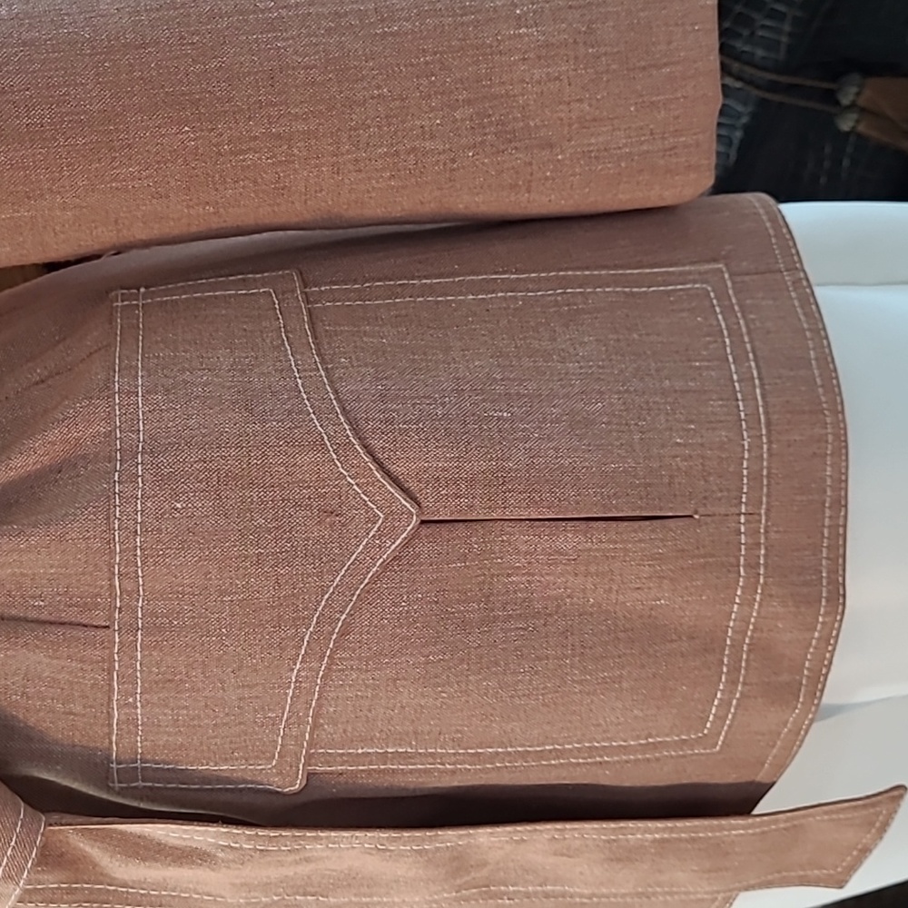 Anne Klein Light Brown Belted Blazer - Picture 16 of 16